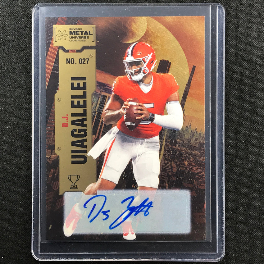 2022 Metal Universe Champions D.j. Uiagalelei Base Auto Gold 4/25