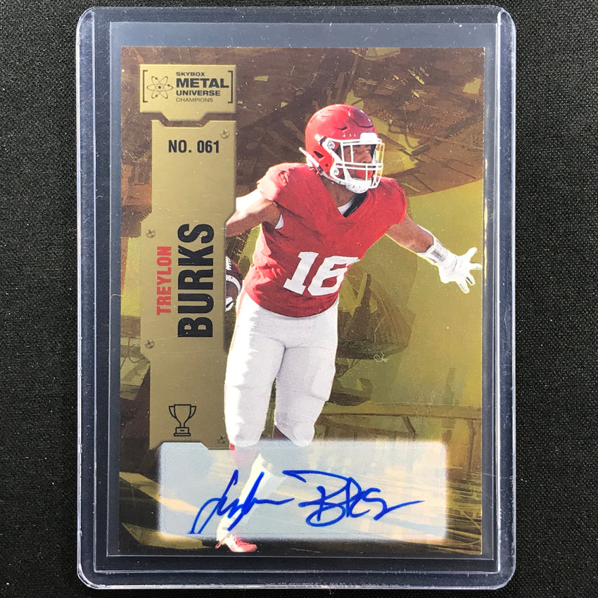 2022 Metal Universe Champions Treylon Burks Base Auto Gold 19/25