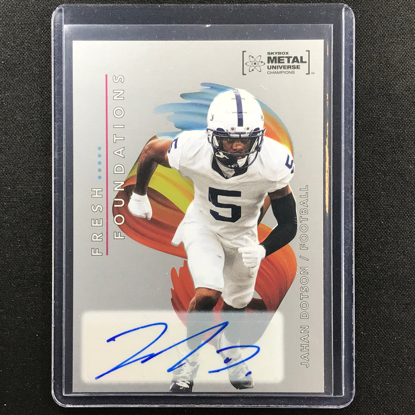 2022 Metal Universe Champions Jahan Dotson Fresh Foundations Auto 17/125