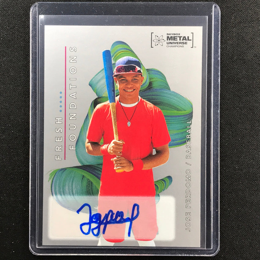2022 Metal Universe Champions Jose Perdomo Fresh Foundations Auto 67/99