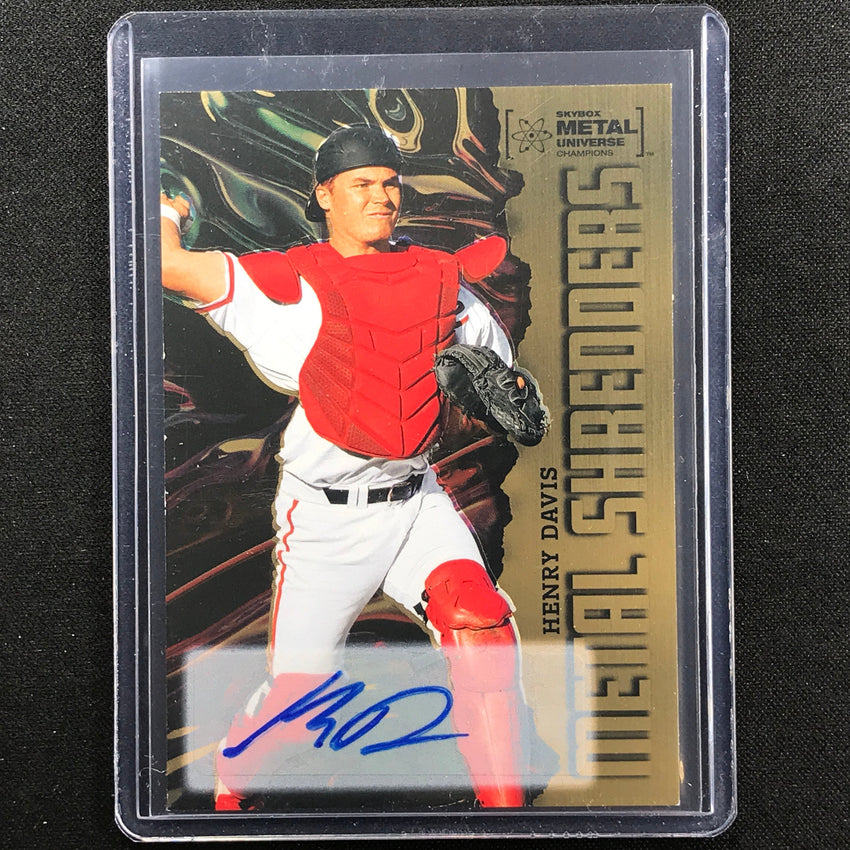 2022 Metal Universe Champions Henry Davis Metal Shredders Auto Gold 1/10