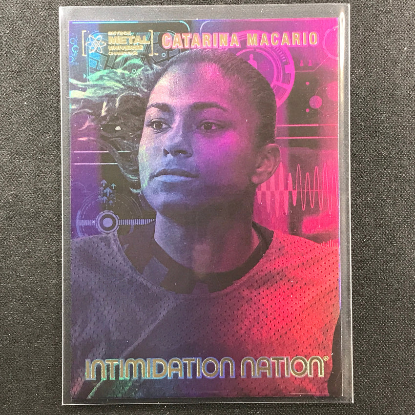 2022 Metal Universe Champions CATARINA MACARIO Initimidation Nation Base #11