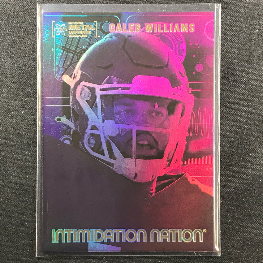 2022 Metal Universe Champions CALEB WILLIAMS Initimidation Nation Base #18