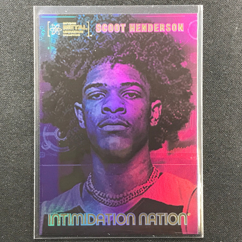 2022 Metal Universe Champions Scoot Henderson Initimidation Nation Base No 19