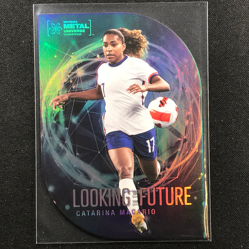2022 Metal Universe Champions CATARINA MACARIO Looking to the Future Die-Cut #5
