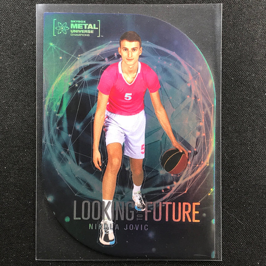 2022 Metal Universe Champions NIKOLA JOVIC Looking to the Future Die-Cut Base #9