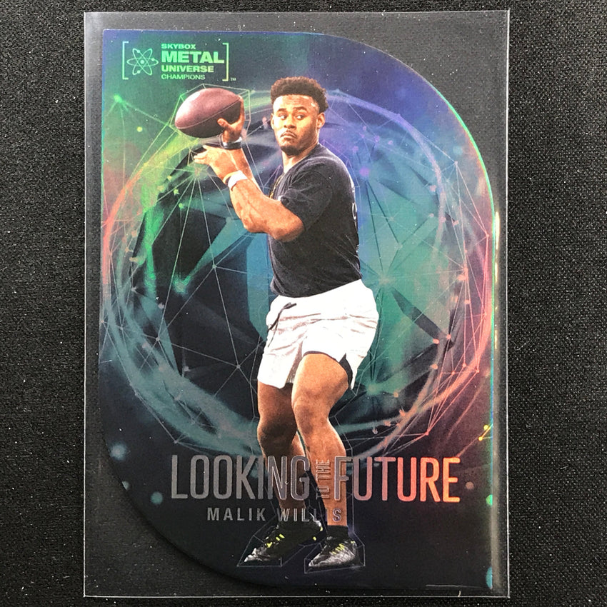 2022 Metal Universe Champions MALIK WILLIS Looking to the Future Die-Cut #11