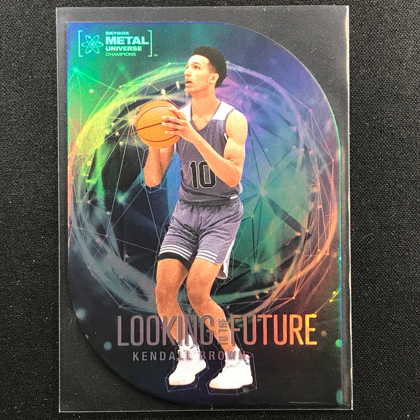 2022 Metal Universe Champions KENDALL BROWN Looking to the Future Die-Cut #13