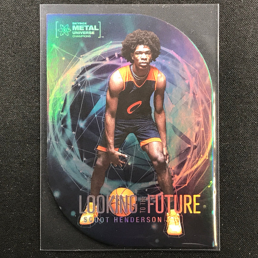 2022 Metal Universe Champions Scoot Henderson Looking To The Future Die-cut No 16