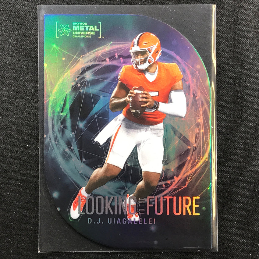 2022 Metal Universe Champions D.J. UIAGALELEI Looking to the Future Die-Cut #18