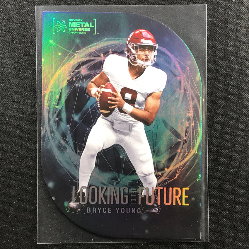 2022 Metal Universe Champions BRYCE YOUNG Looking to the Future Die-Cut Base #20