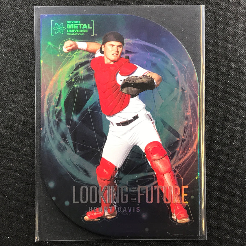 2022 Metal Universe Champions HENRY DAVIS Looking to the Future Die-Cut Base #22