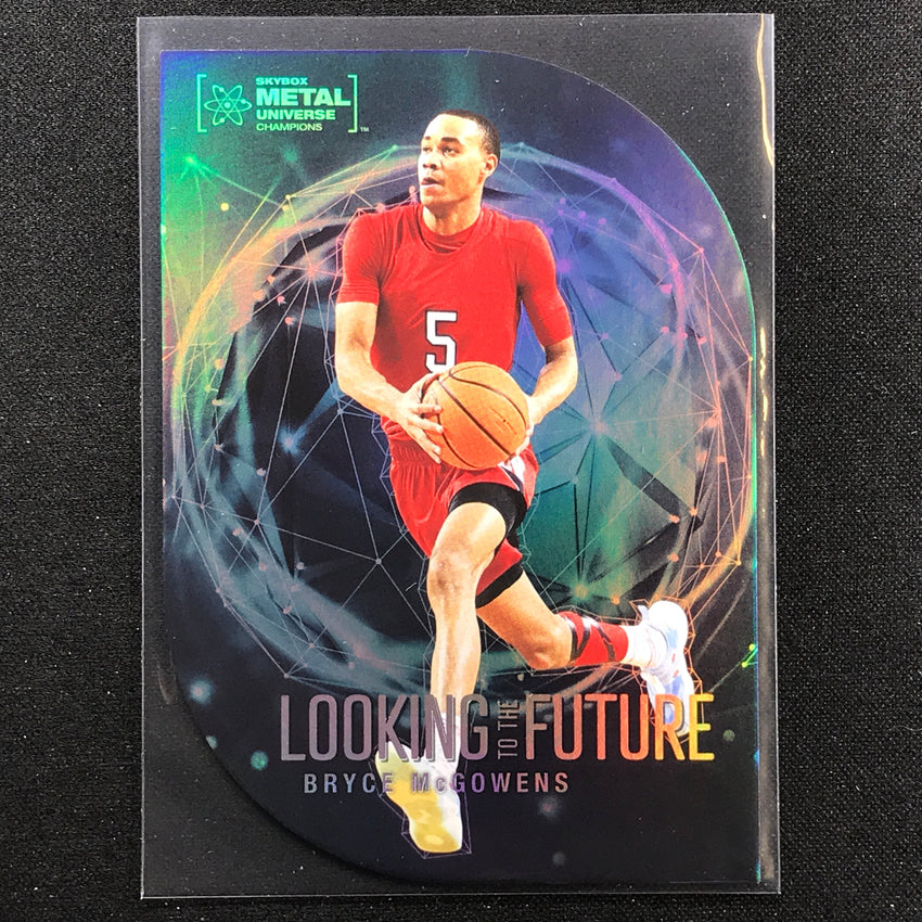 2022 Metal Universe Champions BRYCE MCGOWENS Looking to the Future Die-Cut #27