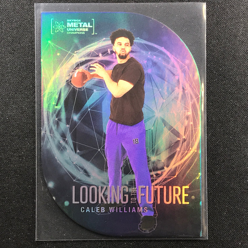 2022 Metal Universe Champions Caleb Williams Looking To The Future Die-cut No 28