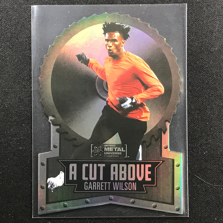 2022 Metal Universe Champions GARRETT WILSON A Cut Above Die-Cut Base #9