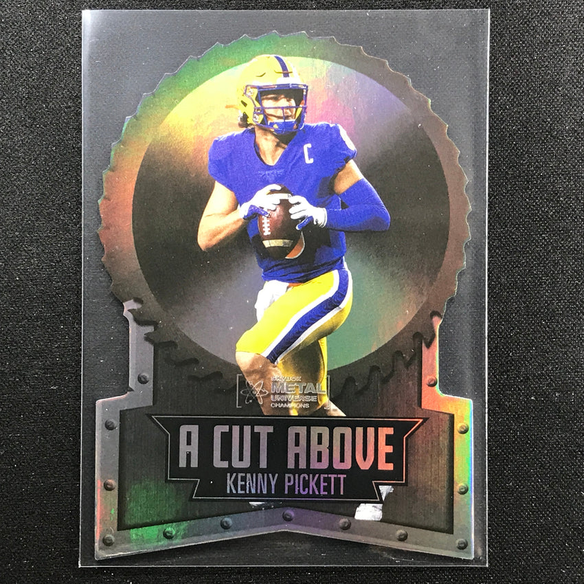 2022 Metal Universe Champions KENNY PICKETT A Cut Above Die-Cut Base #12