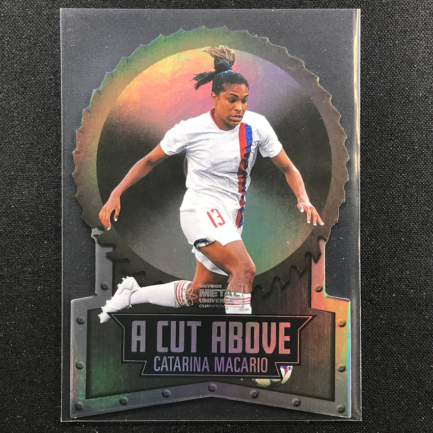 2022 Metal Universe Champions CATARINA MACARIO A Cut Above Die-Cut Base #16