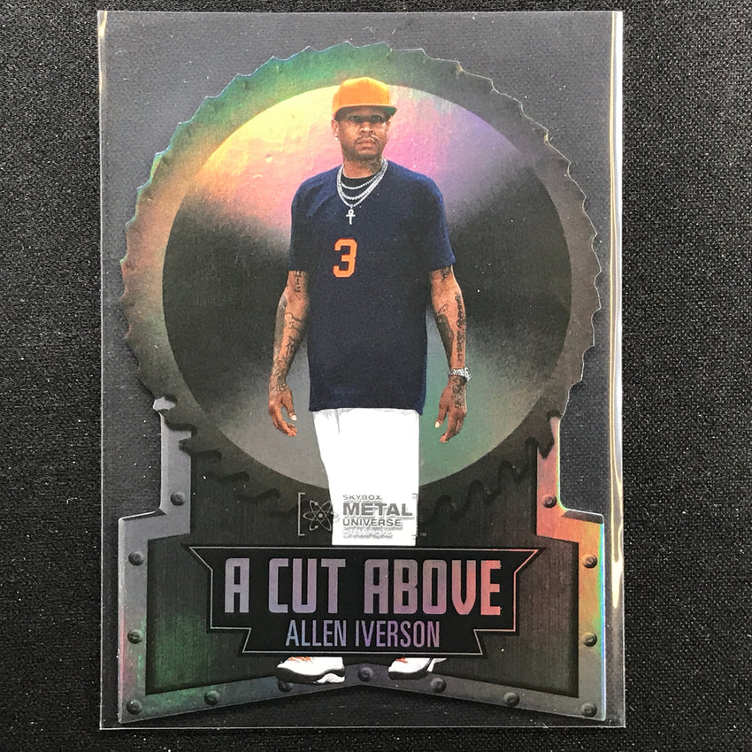 2022 Metal Universe Champions ALLEN IVERSON A Cut Above Die-Cut Base #17