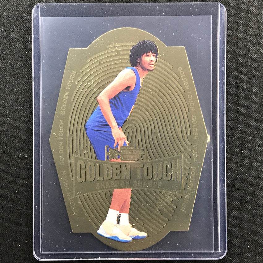 2022 Metal Universe Champions Shaedon Sharpe Golden Touch Die-cut Sp No 5