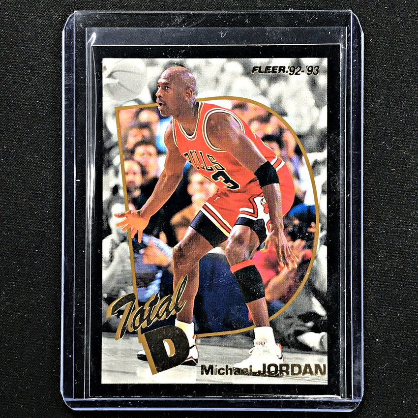 1992-93 Fleer MICHAEL JORDAN Total D Gold #5-Cherry Collectables