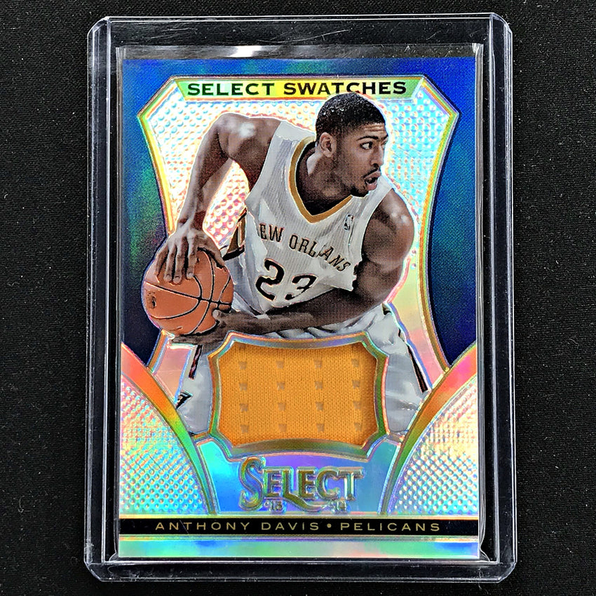 2013-14 Select ANTHONY DAVIS Select Swatches Silver Prizm 1/25-Cherry Collectables