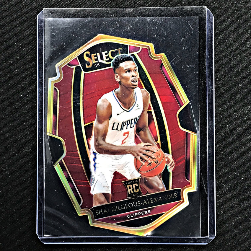 2018-19 Select SHAI GILGEOUS-ALEXANDER Die Cut Red Prizm Rookie 81/175-Cherry Collectables