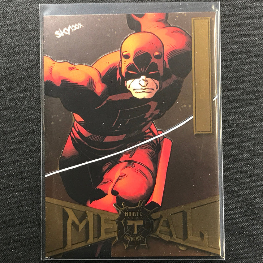 2021-2022 Marvel Spider-Man Metal Universe DAREDEVIL Light FX Gold #21