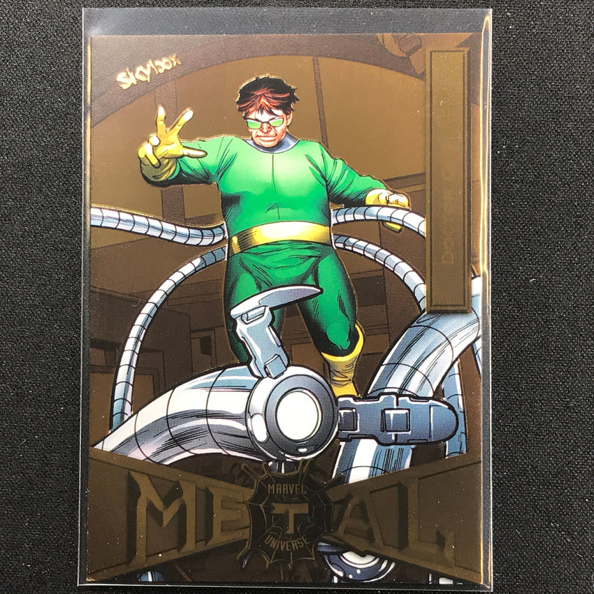 2021-2022 Marvel Spider-Man Metal Universe DOCTOR OCTOPUS Light FX Gold #22