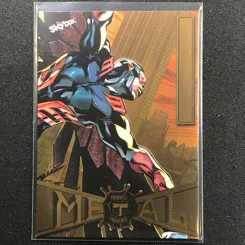 2021-2022 Marvel Spider-Man Metal Universe FALCON Light FX Gold #26