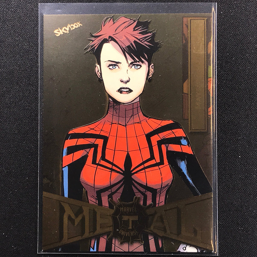2021-2022 Marvel Spider-Man Metal Universe MAYDAY PARKER Light FX Gold #50
