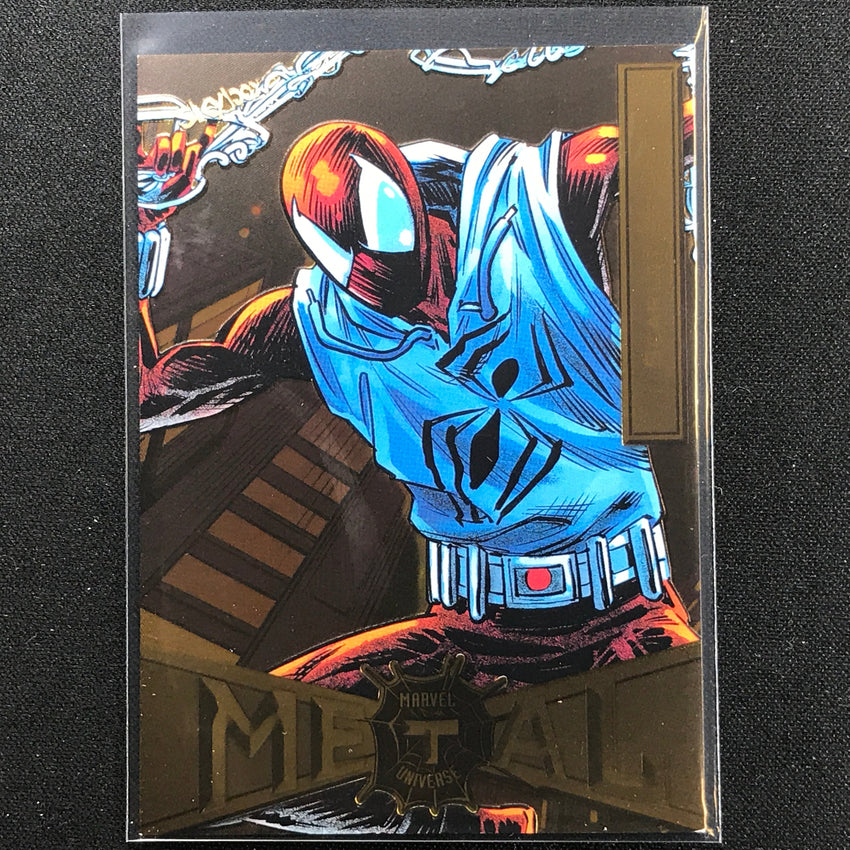 2021-2022 Marvel Spider-man Metal Universe Scarlet Spider Light Fx Gold No 71