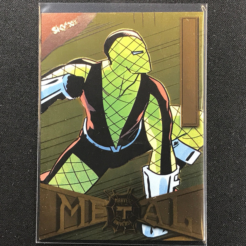 2021-2022 Marvel Spider-Man Metal Universe SHOCKER Light FX Gold #78