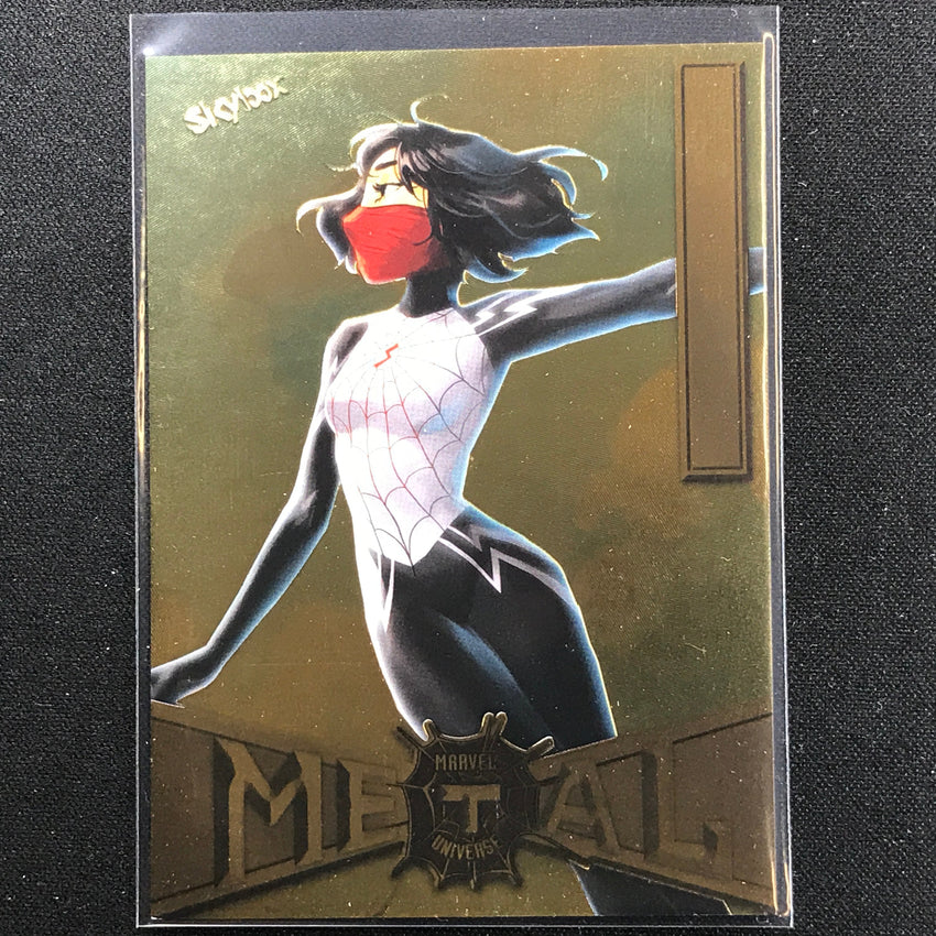 2021-2022 Marvel Spider-man Metal Universe Silk Light Fx Gold No 80