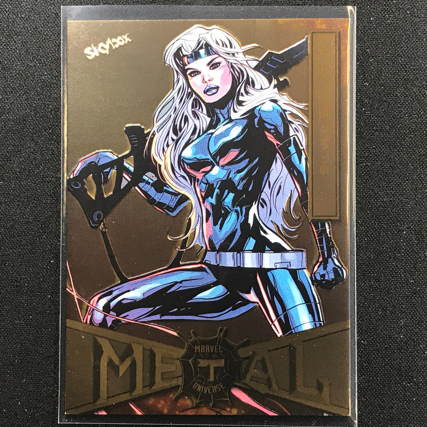 2021-2022 Marvel Spider-Man Metal Universe SILVER SABLE Light FX Gold #81
