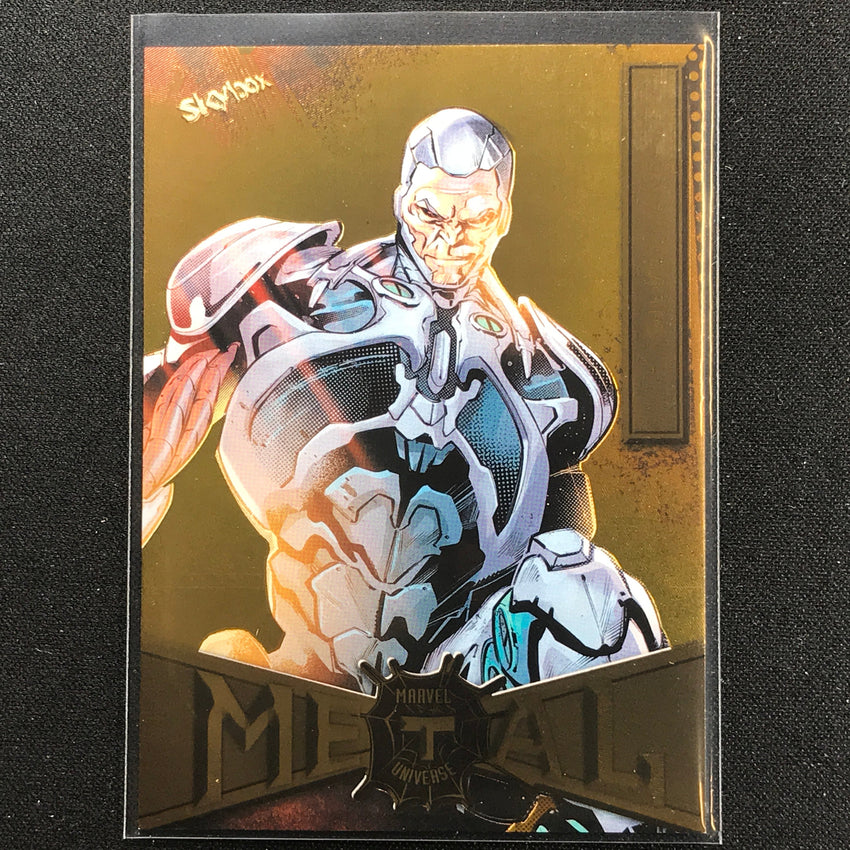 2021-2022 Marvel Spider-Man Metal Universe SILVERMANE Light FX Gold #82