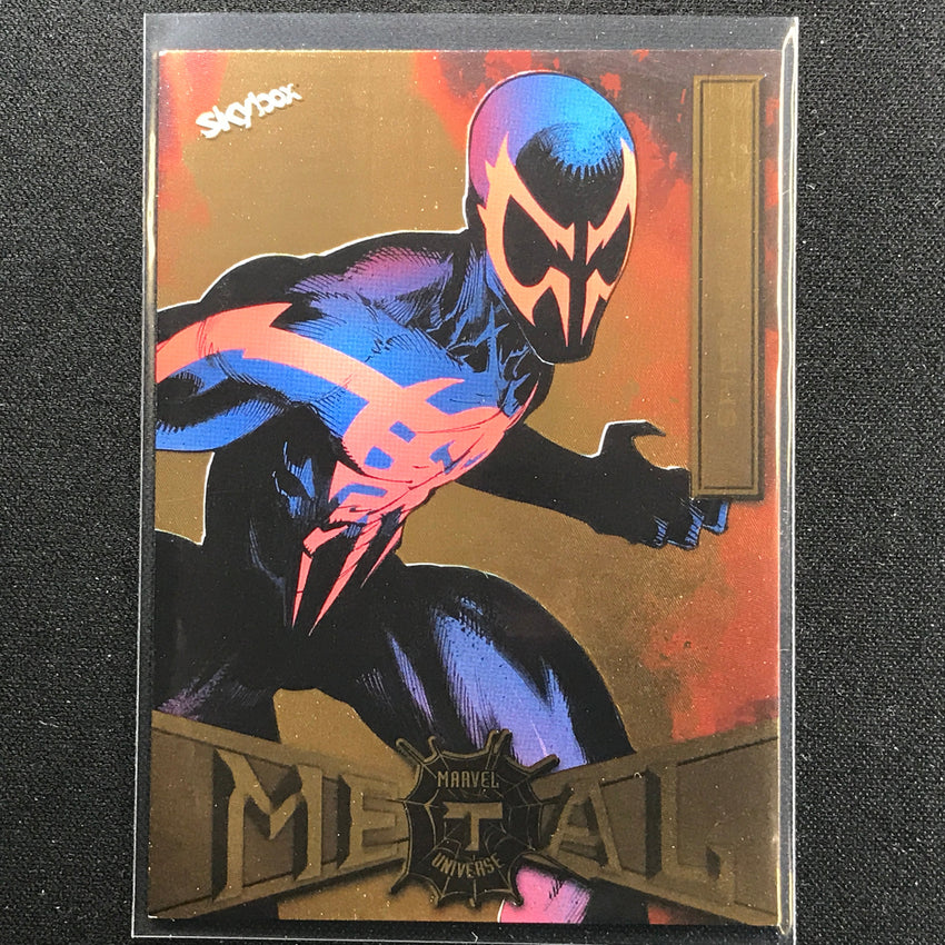 2021-2022 Marvel Spider-man Metal Universe Spider-man 2099 Light Fx Gold No 84