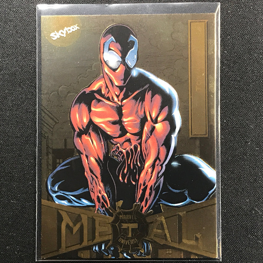 2021-2022 Marvel Spider-man Metal Universe Toxin Light Fx Gold No 92
