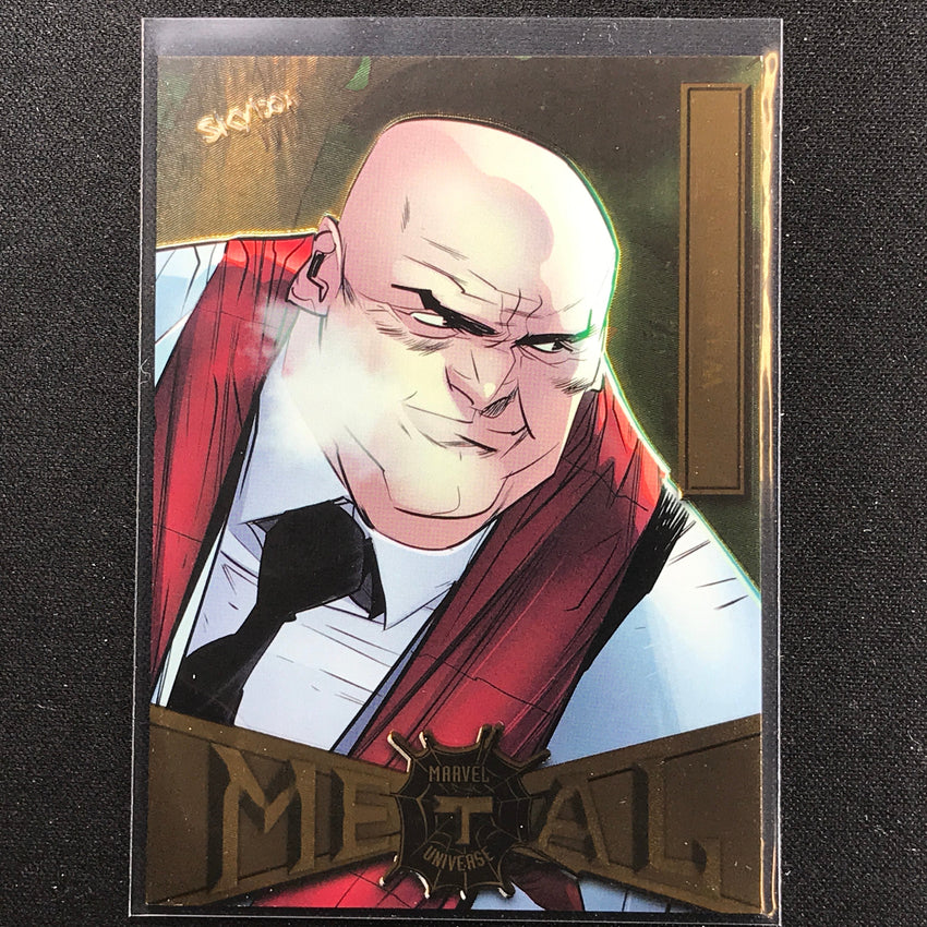 2021-2022 Marvel Spider-man Metal Universe Wilson Fisk Light Fx Gold No 98