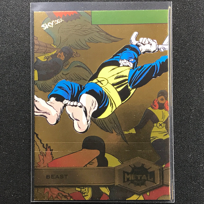 2021-2022 Marvel Spider-Man Metal Universe BEAST High Series Light FX Gold #107