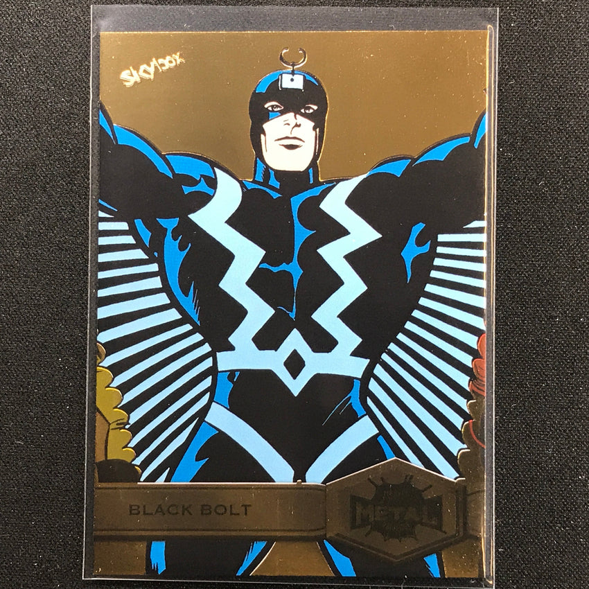 2021-2022 Marvel Spider-Man Metal Universe BLACK BOLT High Series FX Gold #109