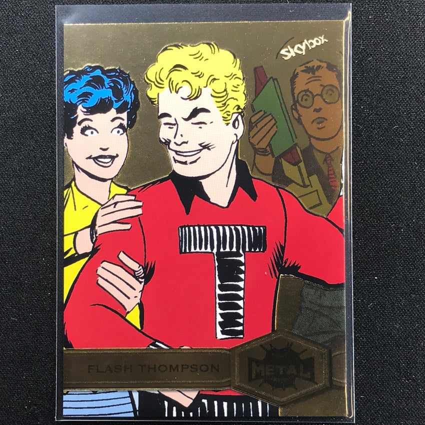 2021-2022 Marvel Spider-Man Metal Universe FLASH THOMPSON High Series Gold #127