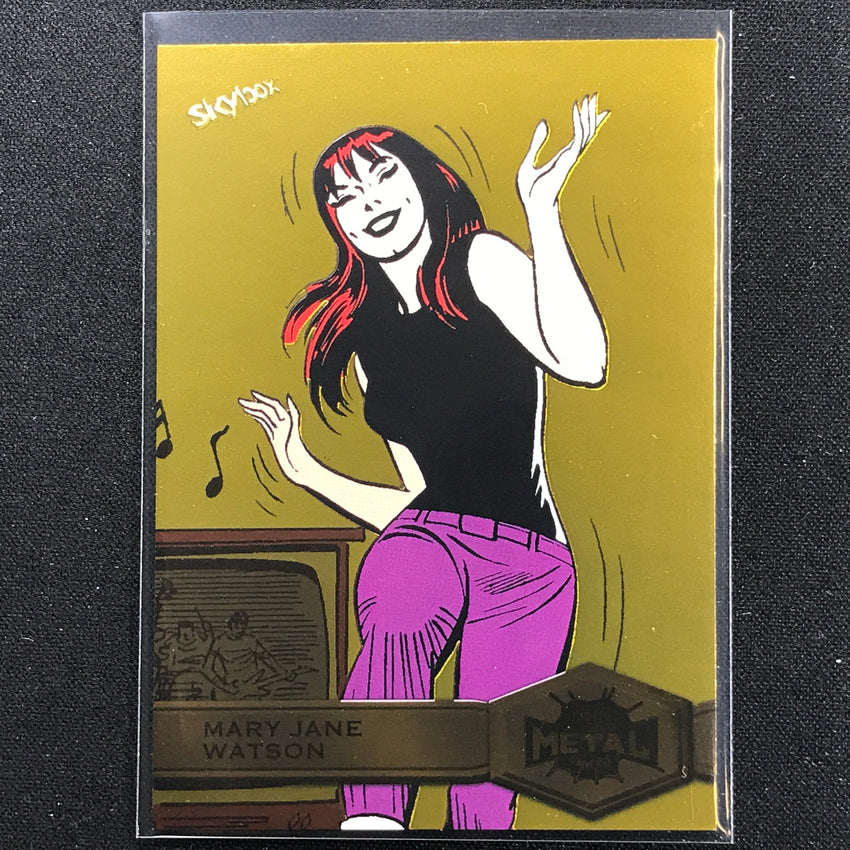 2021-2022 Marvel Spiderman Metal Universe Mary Jane Watson High Series Gold No 149