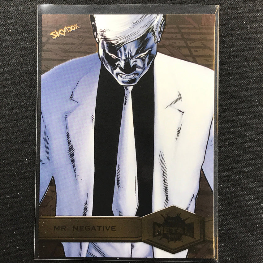 2021-2022 Marvel Spider-Man Metal Universe MR. NEGATIVE High Series FX Gold #158