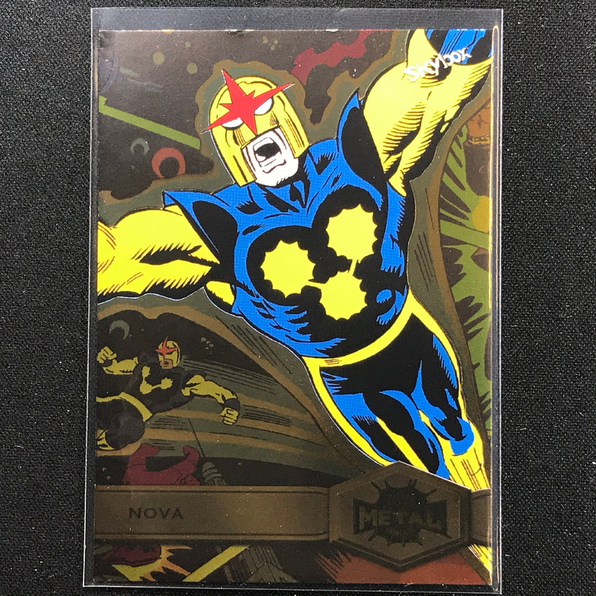 2021-2022 Marvel Spider-man Metal Universe Nova High Series Light Fx Gold No 162