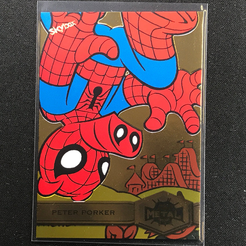 2021-2022 Marvel Spider-Man Metal Universe PETER PORKER High Series FX Gold #165