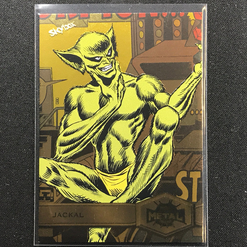 2021-2022 Marvel Spider-Man Metal Universe JACKAL High Series Light FX Gold #167
