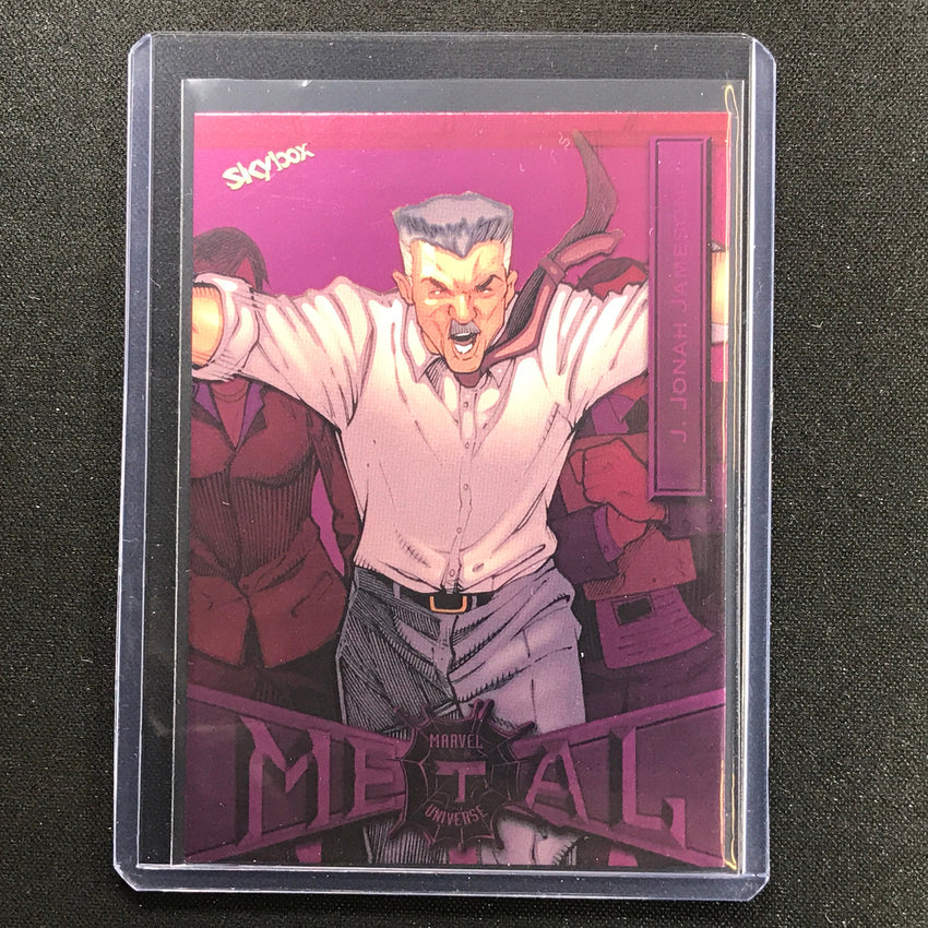 2021-2022 Marvel Spider-man Metal Universe J. Jonah Jameson Light Fx Pink 39/75