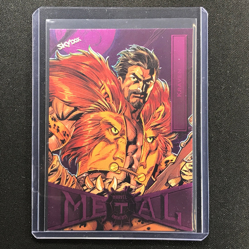 2021-2022 Marvel Spider-man Metal Universe Kraven Light Fx Pink 13/75