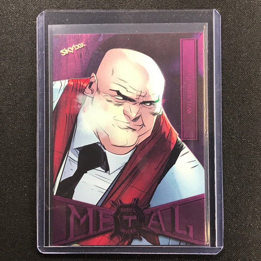 2021-2022 Marvel Spider-man Metal Universe Wilson Fisk Light Fx Pink 10/75