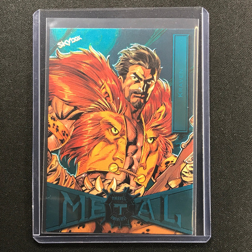 2021-2022 Marvel Spider-man Metal Universe Kraven Light Fx Turquoise 50/50